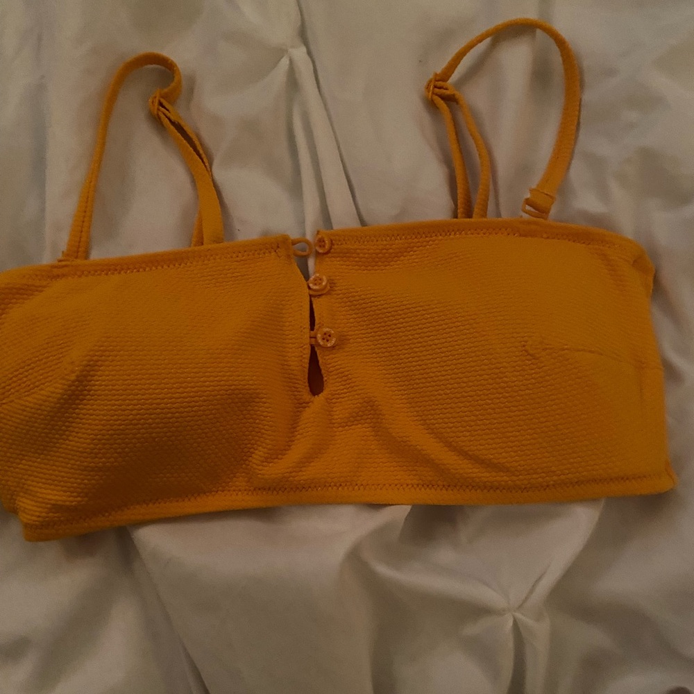 yellow aerie swimming suit top